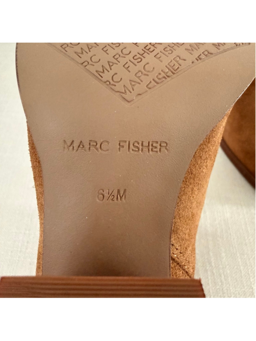 Women's Marc Fisher Brown Suede Ankle Boots & Booties 6.5 - Picture 5 of 8